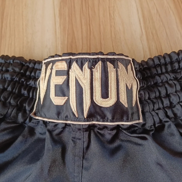 VENUM MUAY THAI SHORTS BLACK ORIGINAL SIZE S EUC - Picture 3 of 9